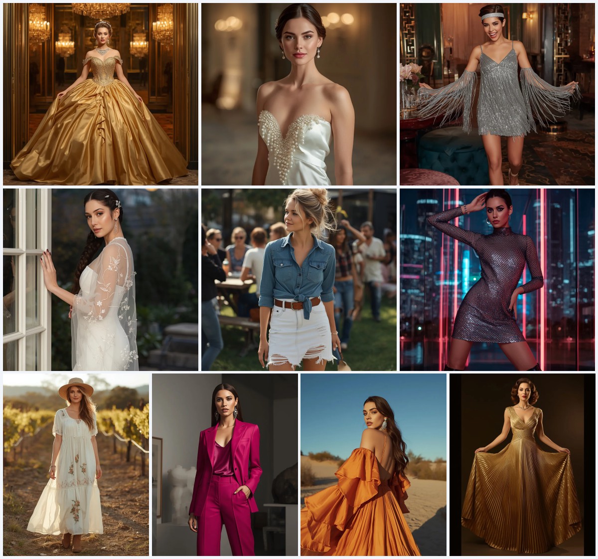 Best 10 AI Prompts for Elegant Women Attending Exclusive Art Gallery Openings | hd image prompt