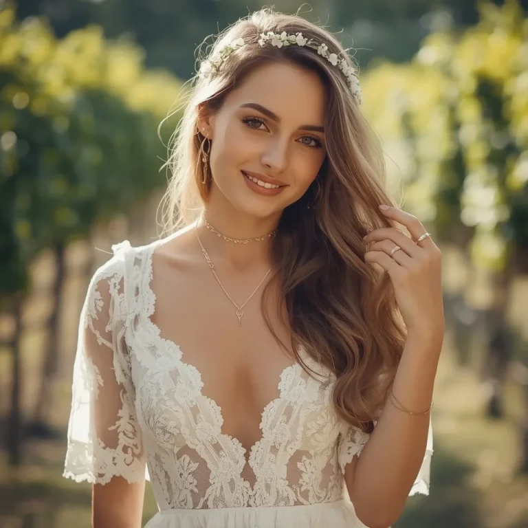 Romantic Off-White Lace: A Dreamy Summer Event | ai photo editing prompt